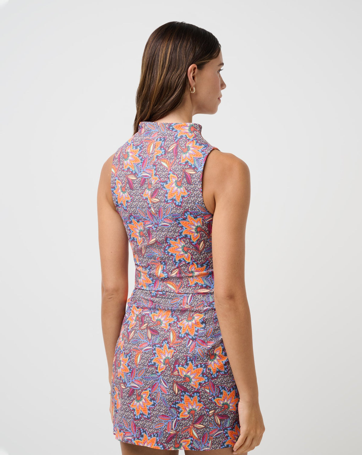 Sunfire Zip Tank Persian Red Multi | Travis Mathew Trusted