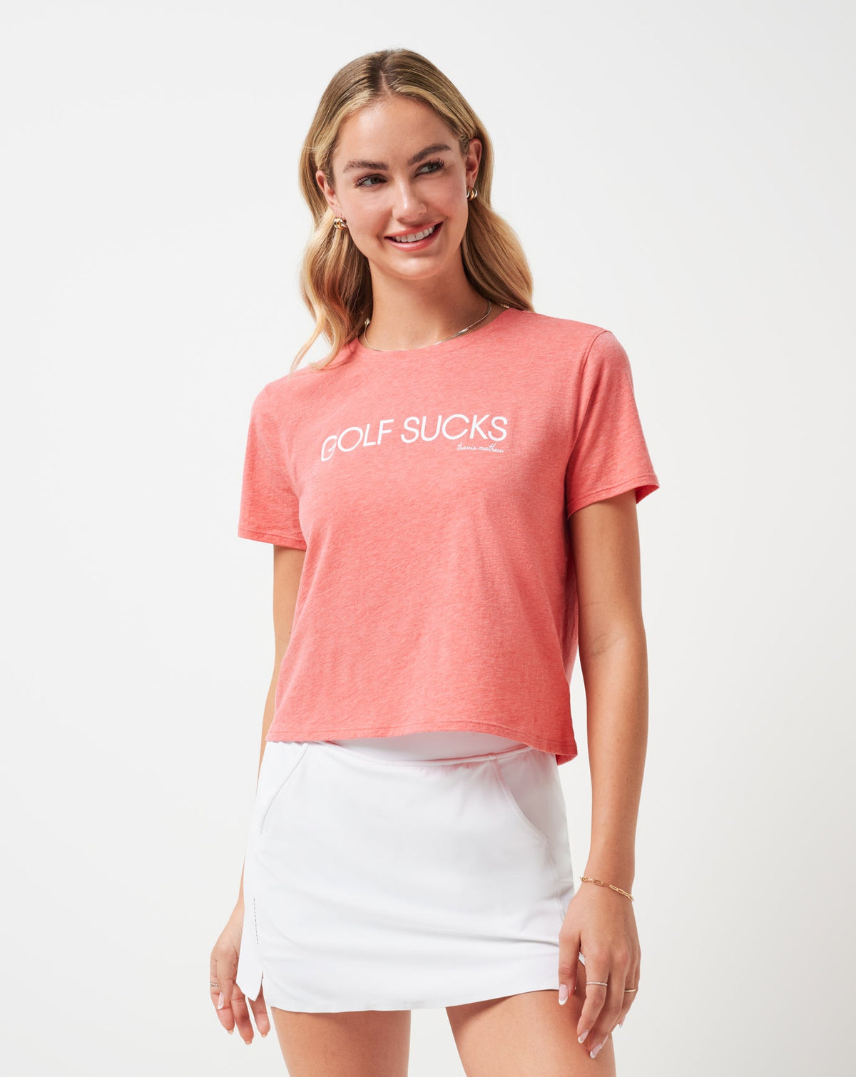 Ten For Ten Graphic Tee Heather Porcelain Rose | Travis Mathew Premium