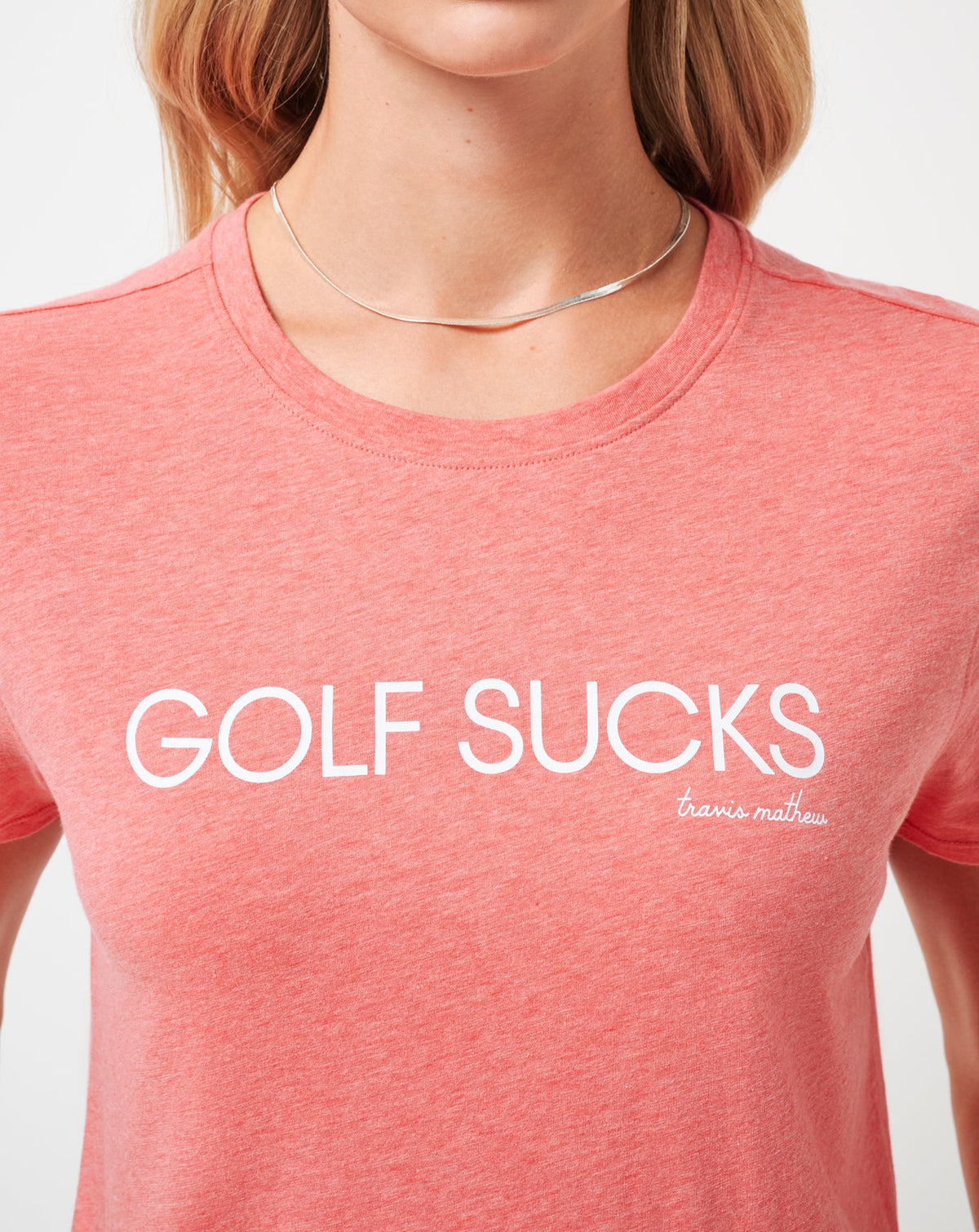 Ten For Ten Graphic Tee Heather Porcelain Rose | Travis Mathew Premium