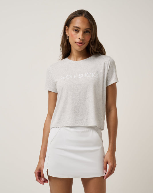 Ten For Ten Graphic Tee Heather Light Grey | Travis Mathew Classic