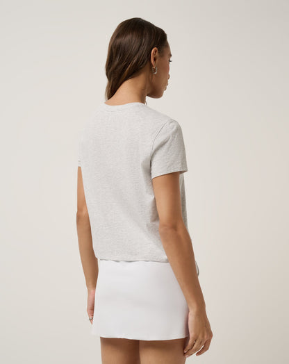 Ten For Ten Graphic Tee Heather Light Grey | Travis Mathew Classic
