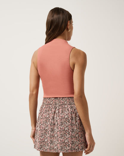 Limitless Moveknit Sleeveless Top Brick Dust | Travis Mathew Essential
