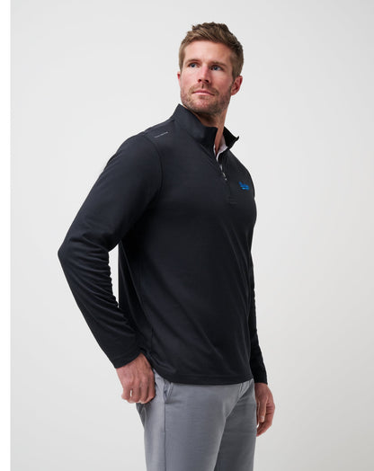 Los Angeles Dodgers Time To Tailgate Quarter Zip Black | Travis Mathew Signature
