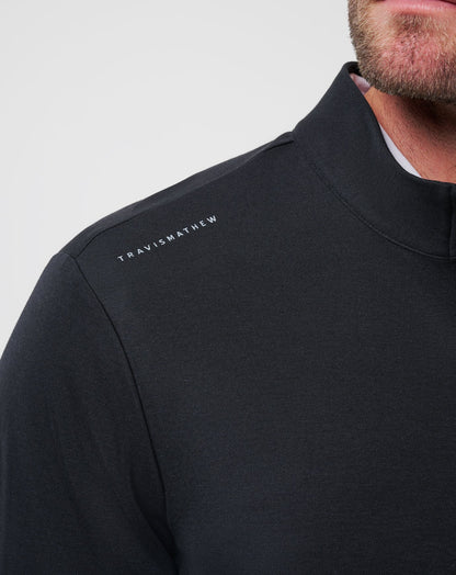Los Angeles Dodgers Time To Tailgate Quarter Zip Black | Travis Mathew Signature