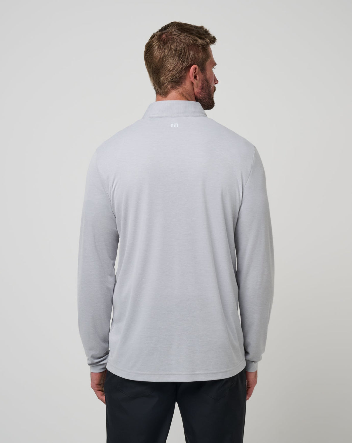 Alabama Time To Tailgate Quarter Zip Heather Grey | Travis Mathew Signature
