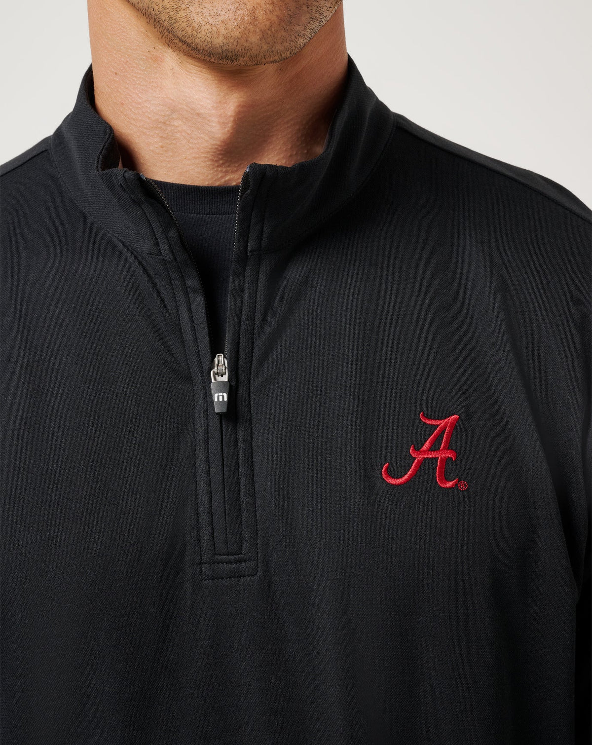 Alabama Time To Tailgate Quarter Zip Black | Travis Mathew Top Pick
