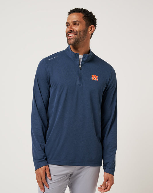 Auburn Time To Tailgate Quarter Zip Navy | Travis Mathew Latest