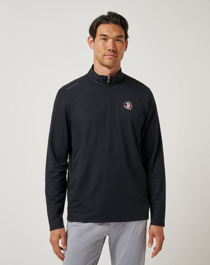 FSU Time To Tailgate Quarter Zip Black | Travis Mathew Recommended