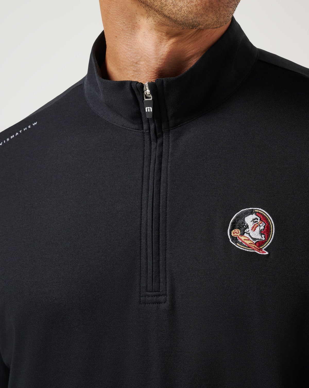 FSU Time To Tailgate Quarter Zip Black | Travis Mathew Recommended