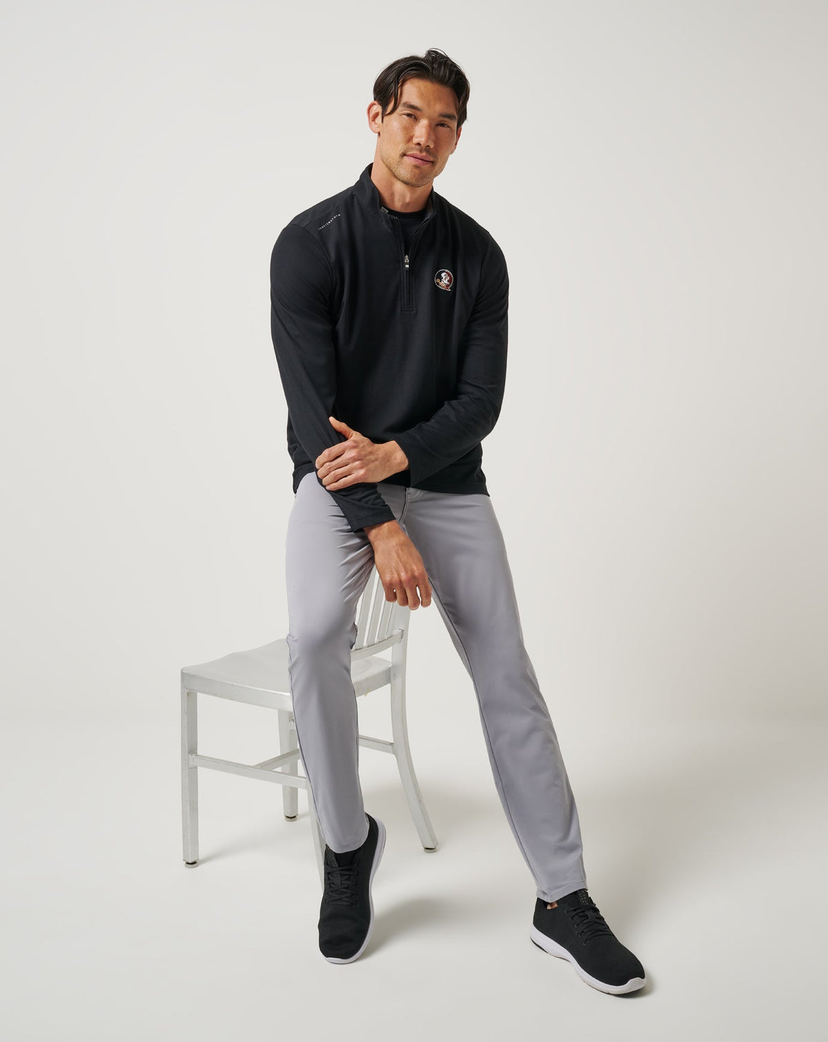 FSU Time To Tailgate Quarter Zip Black | Travis Mathew Recommended