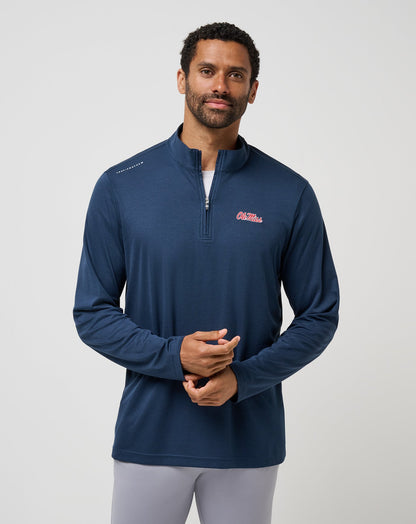 Mississippi Time To Tailgate Quarter Zip Navy | Travis Mathew Popular