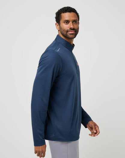 Mississippi Time To Tailgate Quarter Zip Navy | Travis Mathew Popular