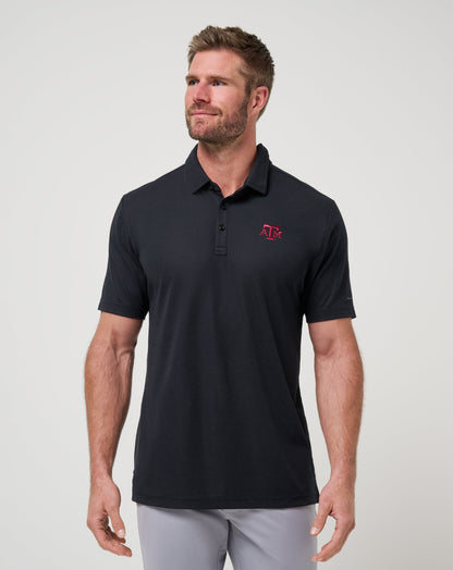 Texas A&M School Pride Polo Black | Travis Mathew Quality