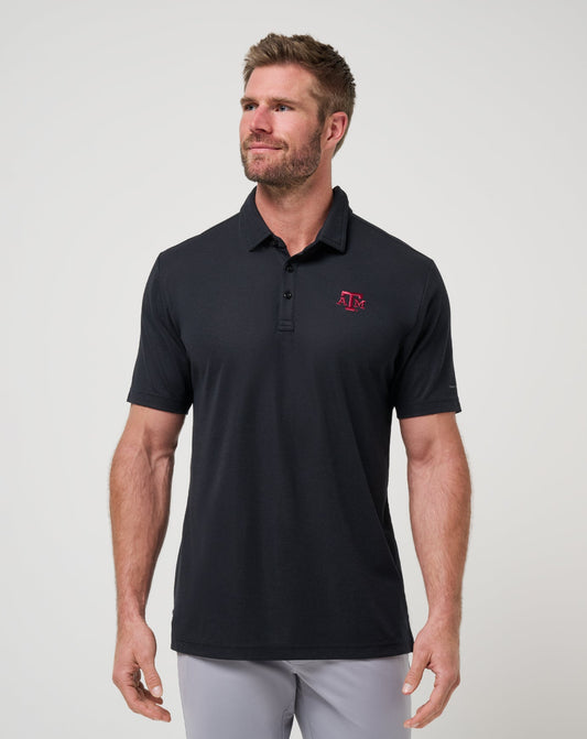 Texas A&M School Pride Polo Black | Travis Mathew Quality