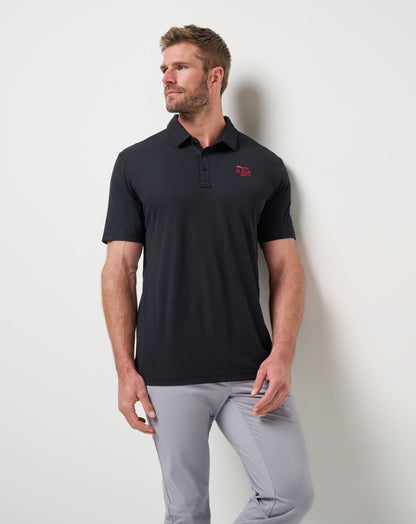 Texas A&M School Pride Polo Black | Travis Mathew Quality