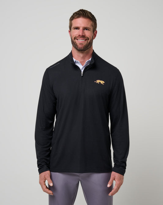 LSU Time To Tailgate Quarter Zip Black | Travis Mathew Best Price
