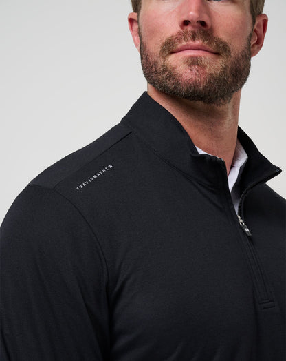 LSU Time To Tailgate Quarter Zip Black | Travis Mathew Best Price