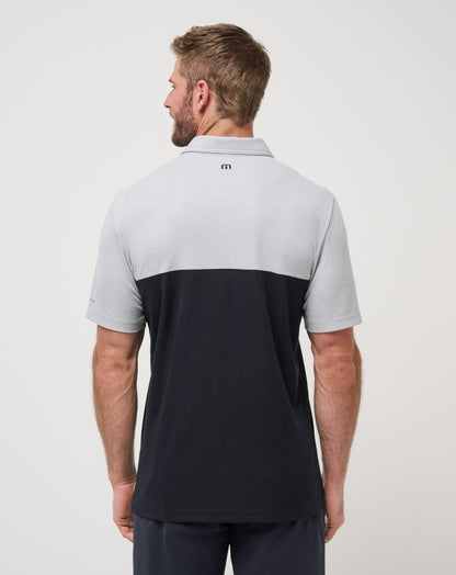 Texas A&M Drop Back Polo Heather Grey/Black | Travis Mathew Great Value