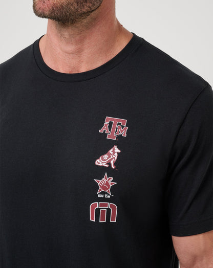 Texas A&M Playoffs 2.0 Tee Black | Travis Mathew Popular