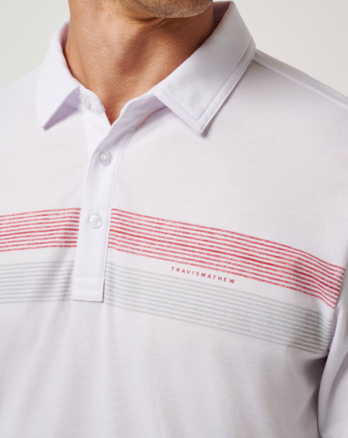 Alabama Top Recruit Polo White/Crimson | Travis Mathew Top Pick