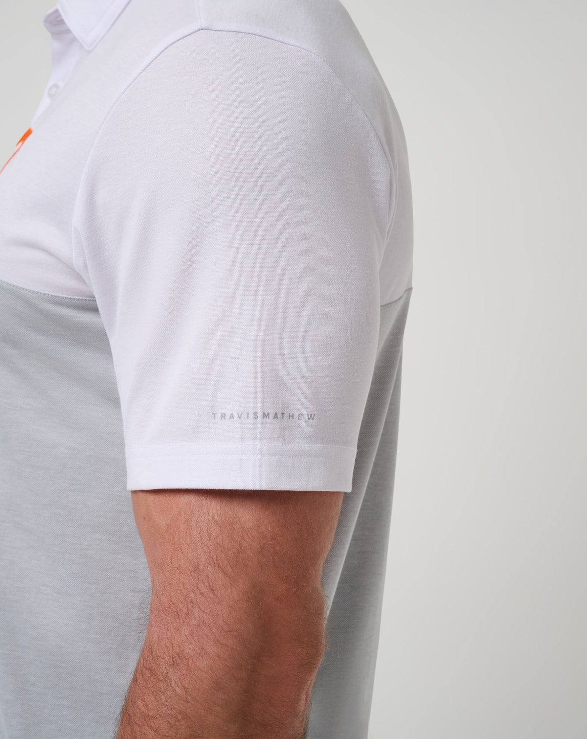 Tennessee Drop Back Polo White/Heather Grey | Travis Mathew Essential