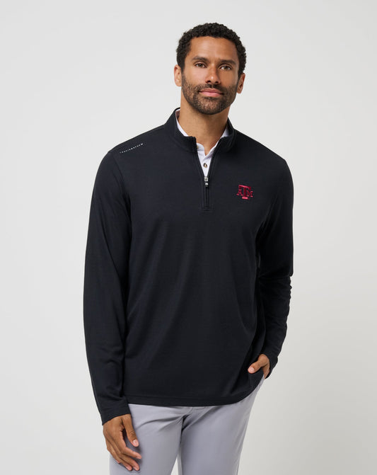 Texas A&M Time To Tailgate Quarter Zip Black | Travis Mathew Latest