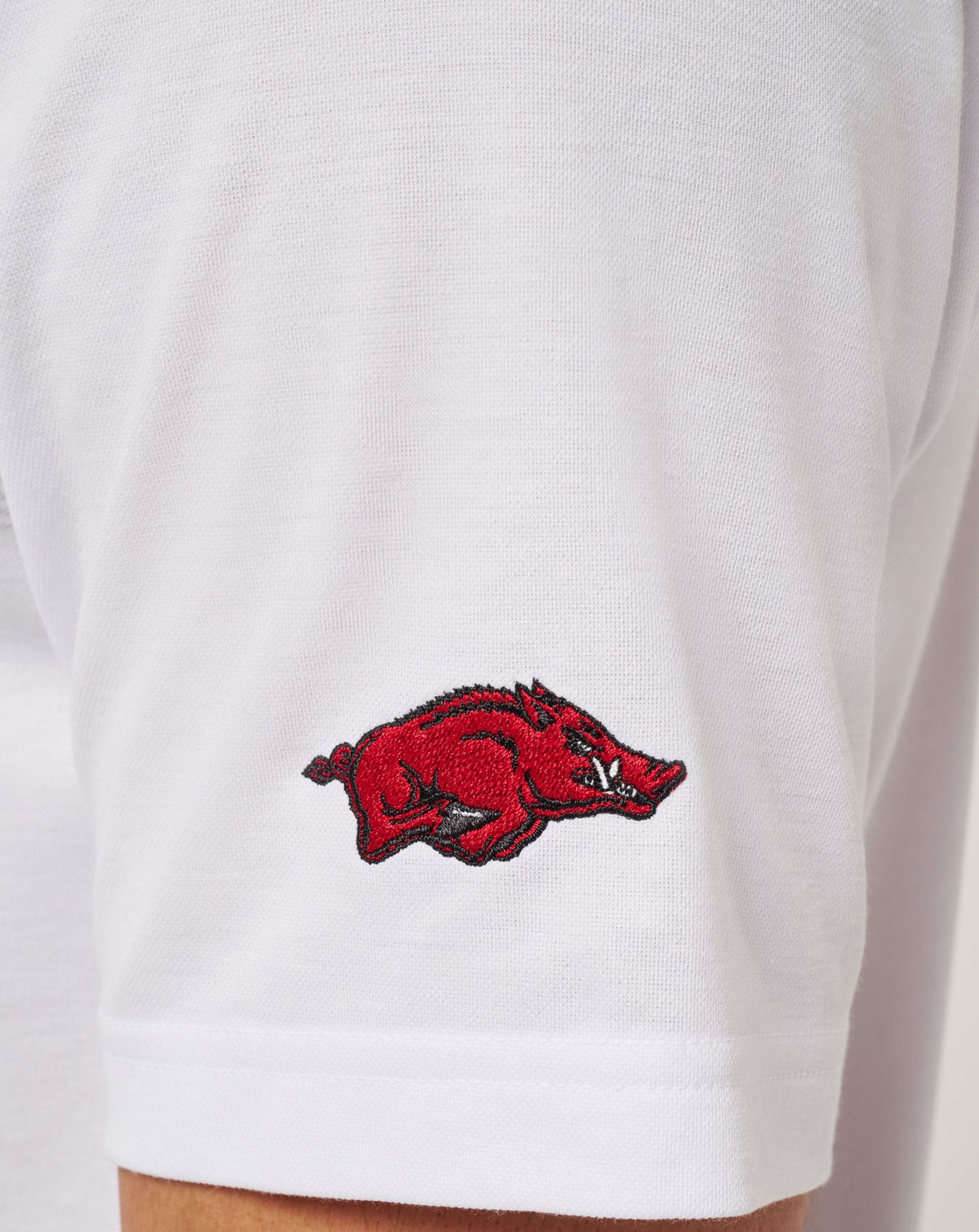 Arkansas Top Recruit Polo White/Crimson | Travis Mathew Latest