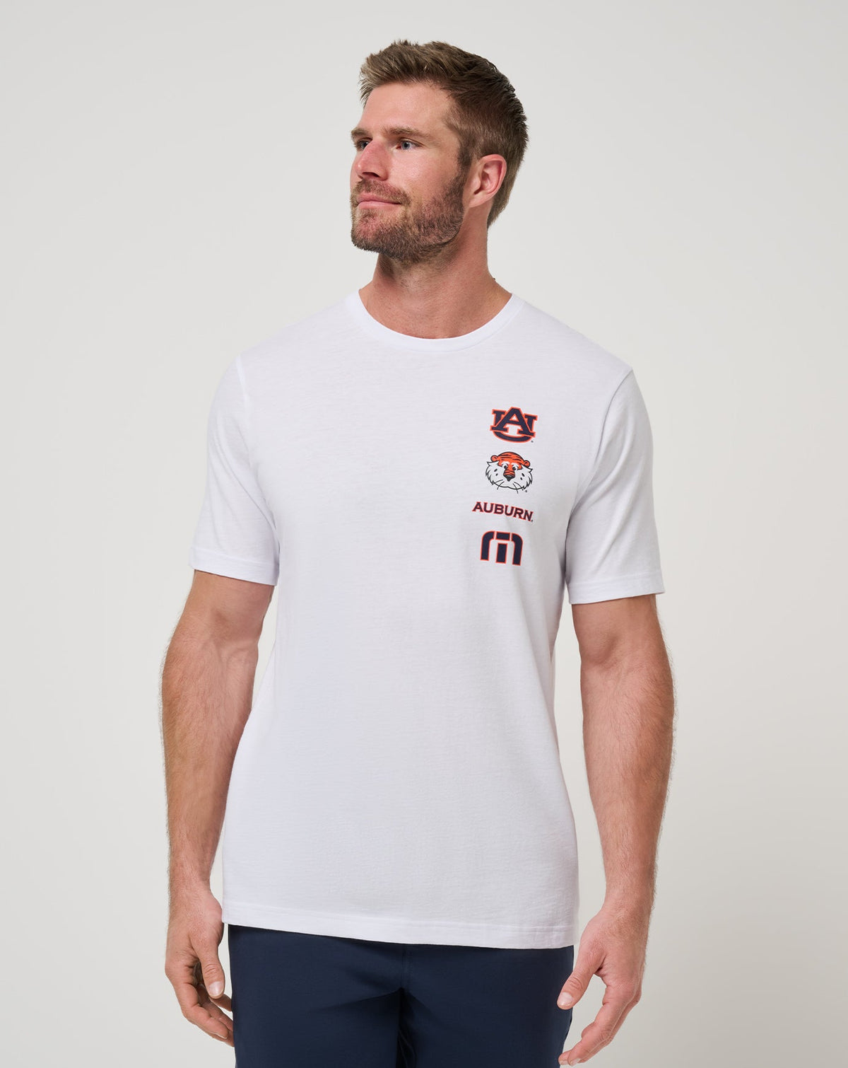 Auburn Playoffs 2.0 Tee White | Travis Mathew New