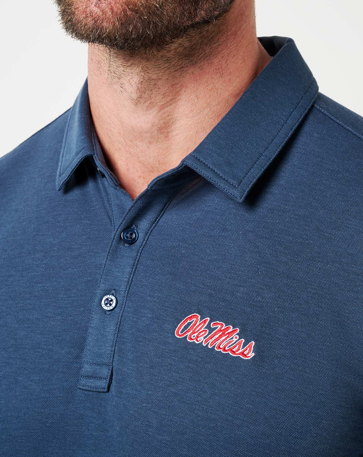 Mississippi School Pride Polo Navy | Travis Mathew Best Seller