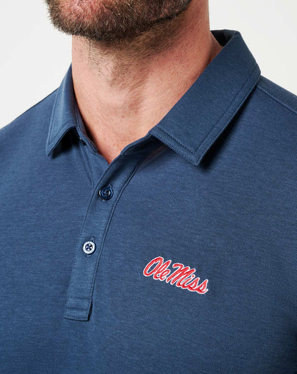Mississippi School Pride Polo Navy | Travis Mathew Best Seller