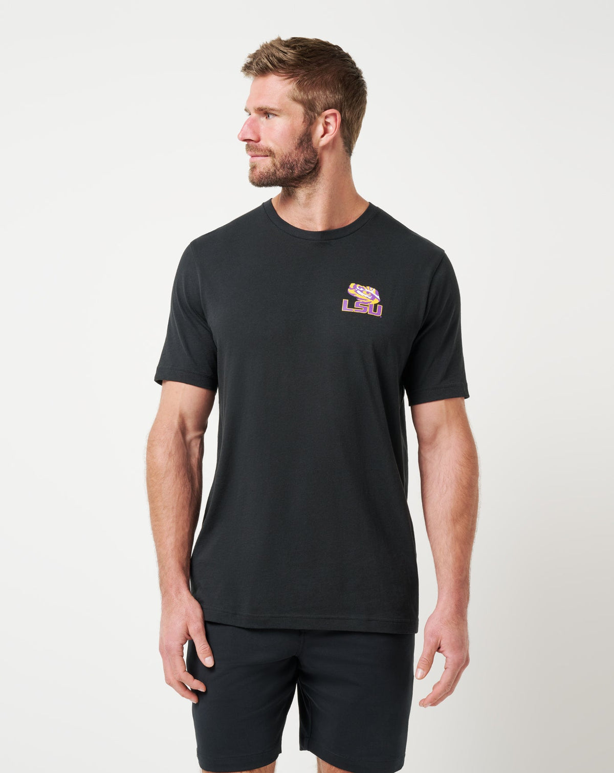 LSU Friendly Rivalry Tee Black | Travis Mathew Classic