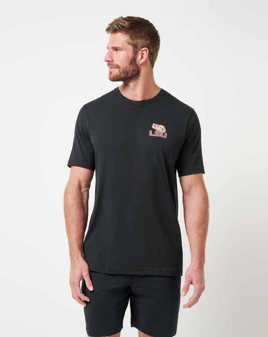 LSU Friendly Rivalry Tee Black | Travis Mathew Classic