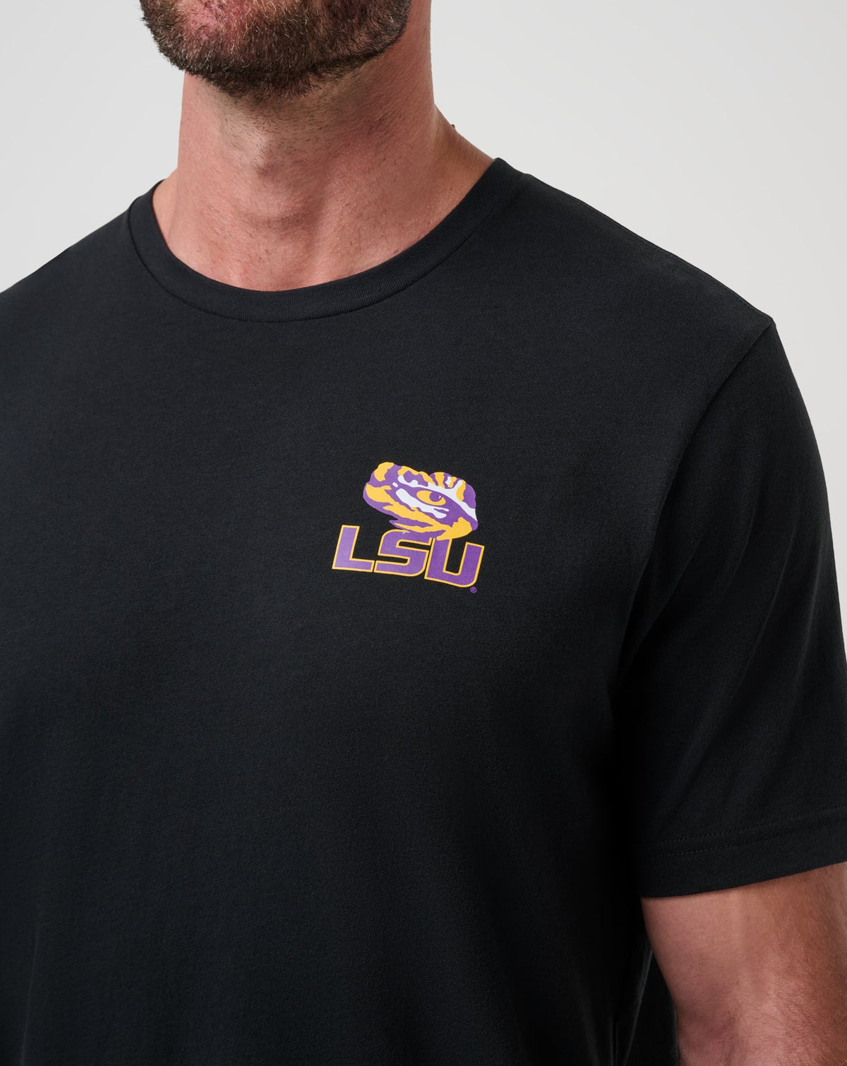 LSU Friendly Rivalry Tee Black | Travis Mathew Classic