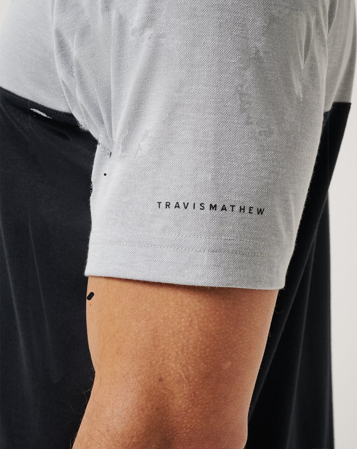LSU Drop Back Polo Heather Grey/Black | Travis Mathew Discount