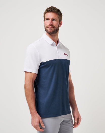 Mississippi Drop Back Polo White/Navy | Travis Mathew Trending