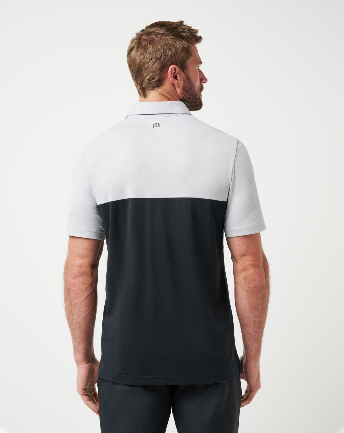 Alabama Drop Back Polo Heather Grey/Black | Travis Mathew Value