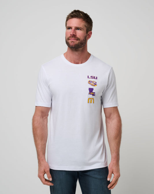 LSU Playoffs 2.0 Tee White | Travis Mathew Value