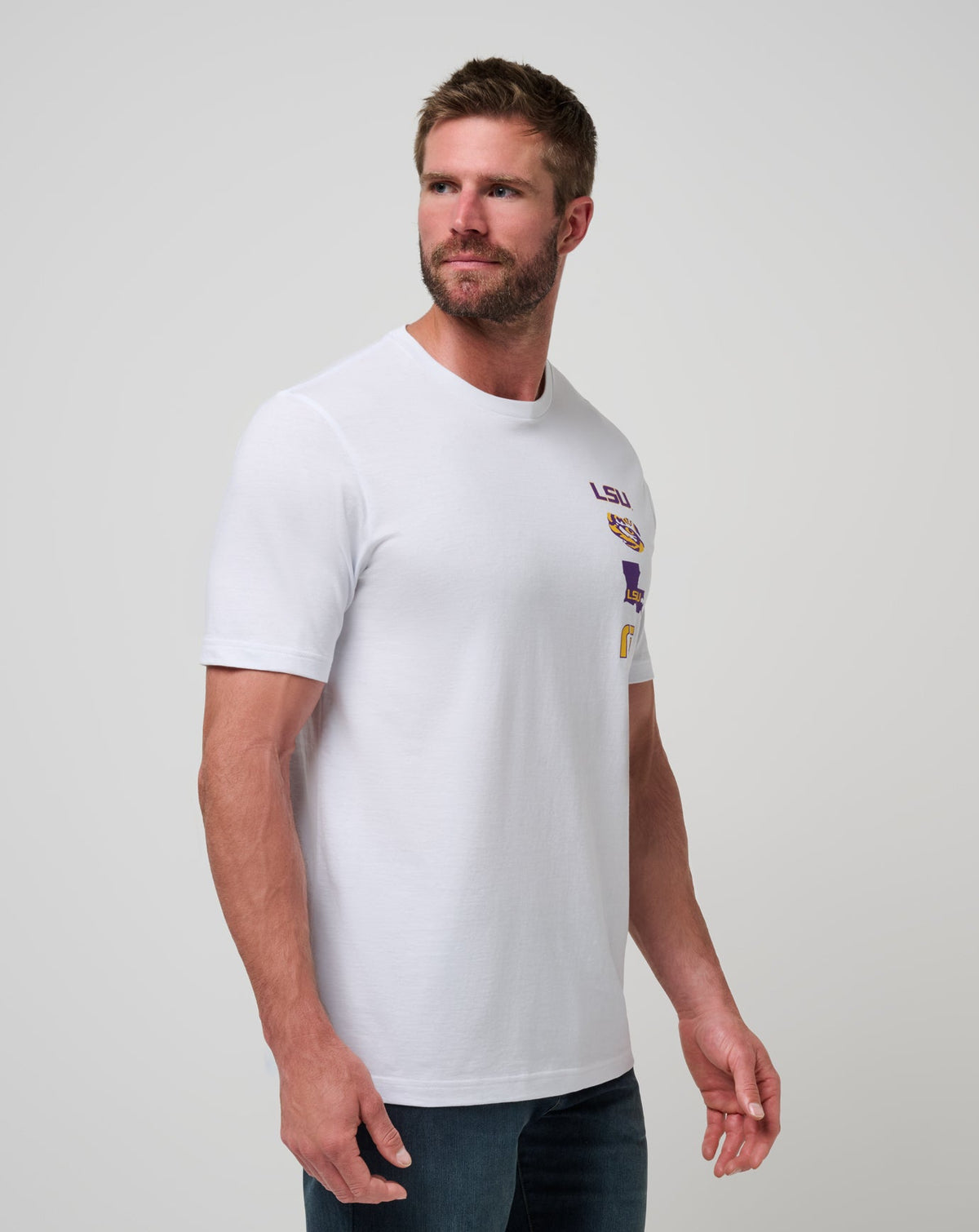 LSU Playoffs 2.0 Tee White | Travis Mathew Value