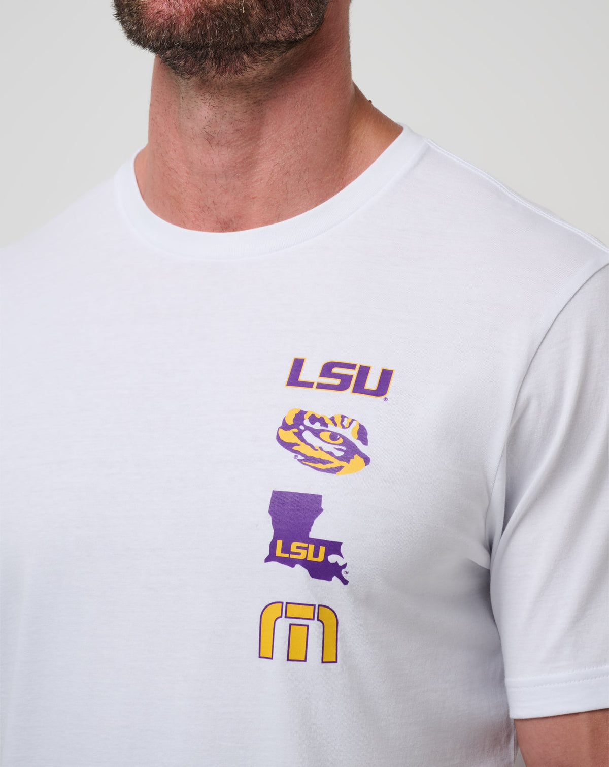 LSU Playoffs 2.0 Tee White | Travis Mathew Value