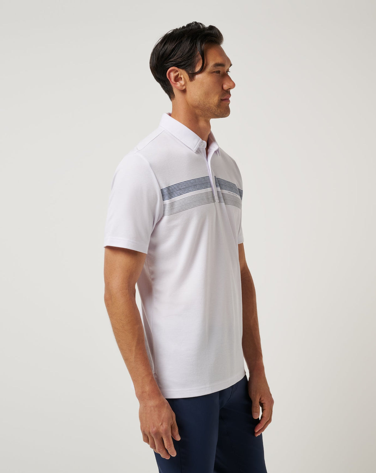 Auburn Top Recruit Polo White/Navy | Travis Mathew Featured
