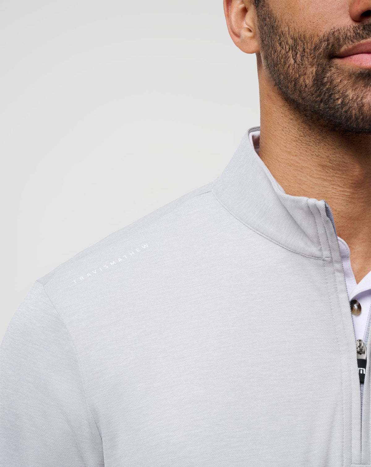 USC Time To Tailgate Quarter Zip Heather Grey | Travis Mathew Trusted
