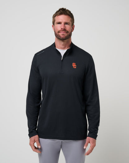USC Time To Tailgate Quarter Zip Black | Travis Mathew Trending