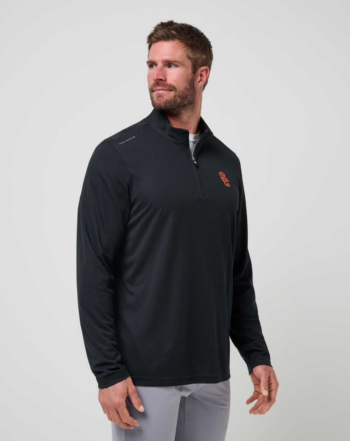 USC Time To Tailgate Quarter Zip Black | Travis Mathew Trending