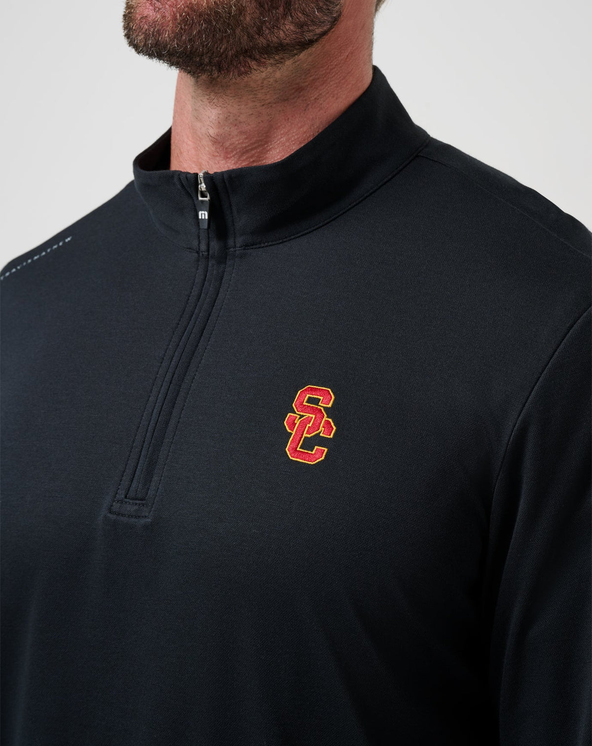 USC Time To Tailgate Quarter Zip Black | Travis Mathew Trending