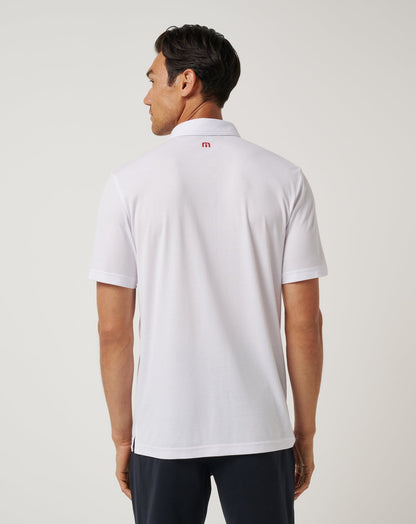 USC Top Recruit Polo White/Cardinal | Travis Mathew Quality