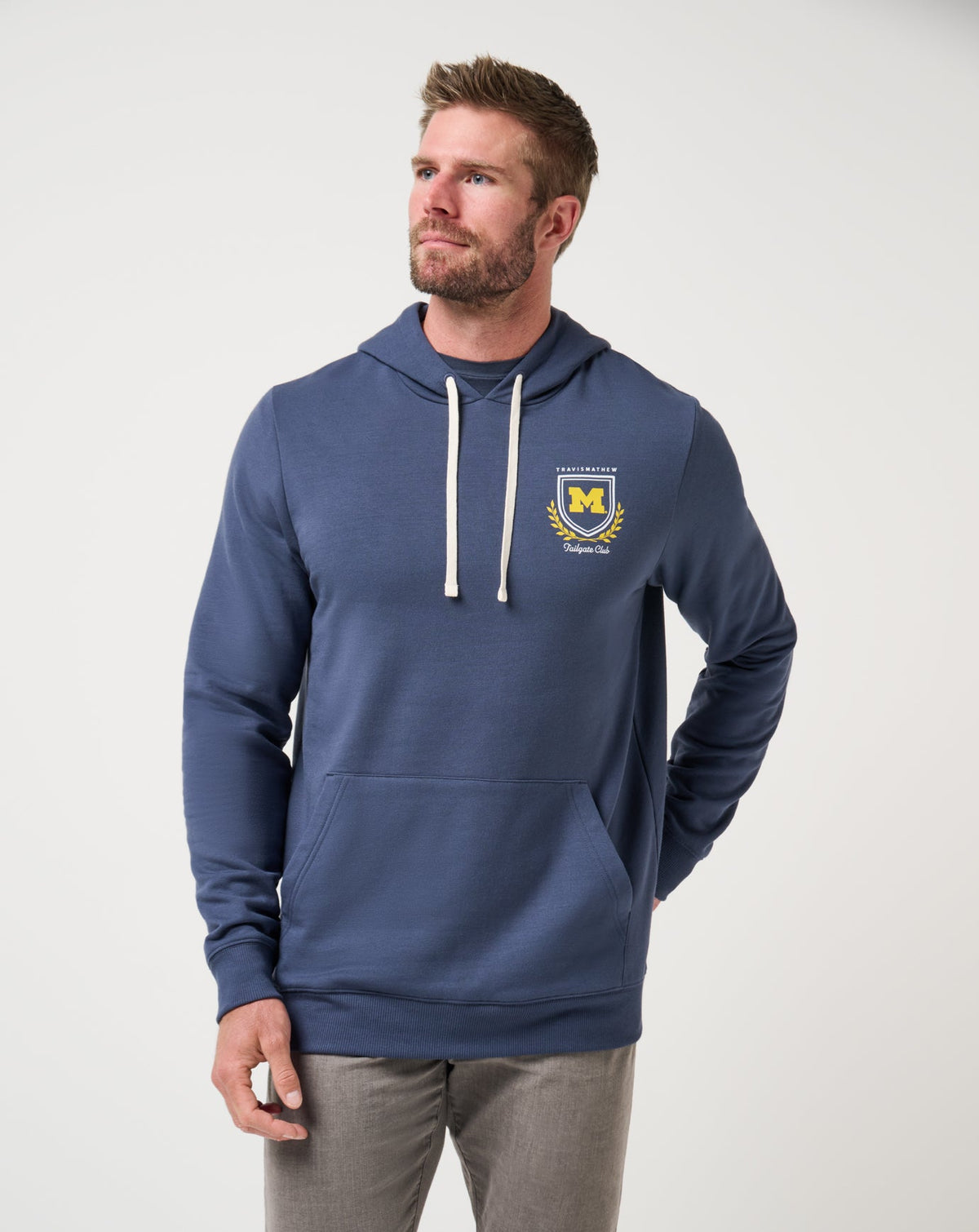 Michigan Stadium Hoodie Mood Indigo | Travis Mathew Quality