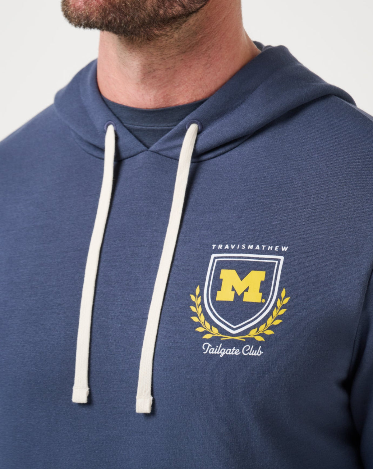Michigan Stadium Hoodie Mood Indigo | Travis Mathew Quality