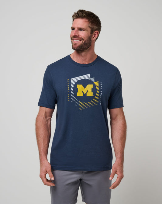 Michigan Underdogs Tee Navy | Travis Mathew Discount