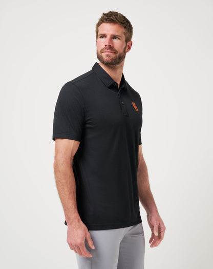 USC School Pride Polo Black | Travis Mathew Signature
