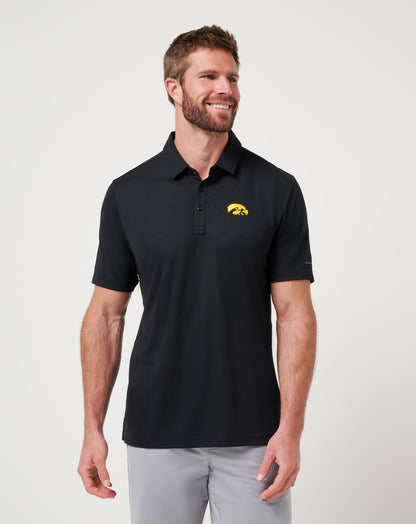 Iowa School Pride Polo Black | Travis Mathew Special Offer